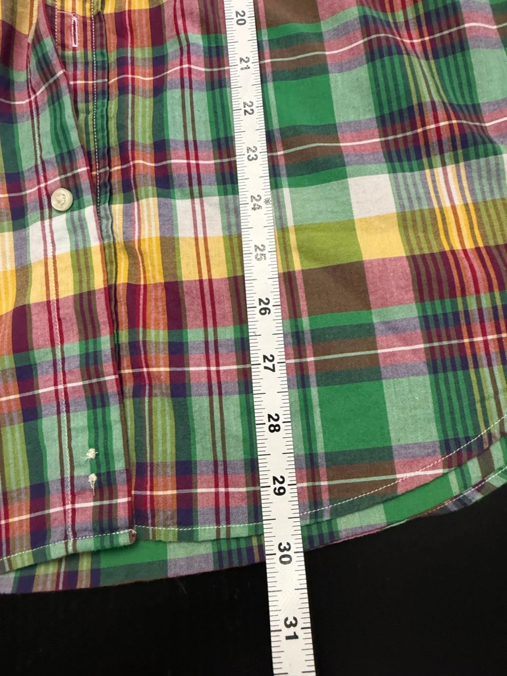 Ralph Lauren Multicolor Green Plaid Button-Down Shirt